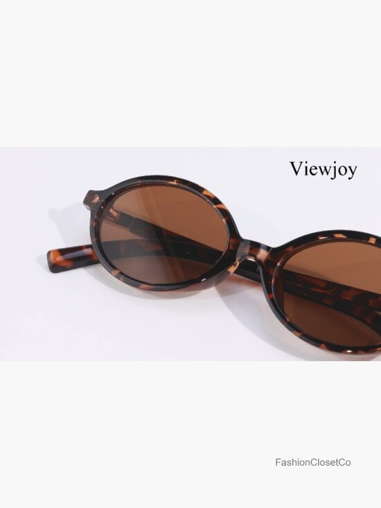Retro Oval Sunglasses for Women UV400 Protection Trendy Y2K
